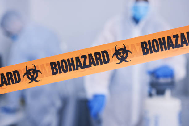 Professional Biohazard technician working in Kingston, AR